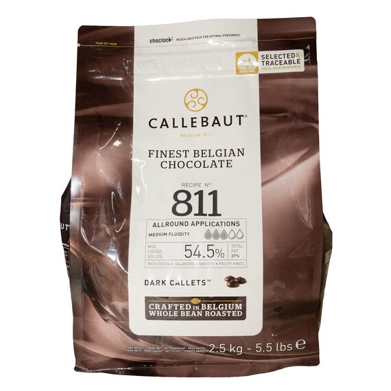 Чорний Шоколад Callebaut №811 2.5 кг