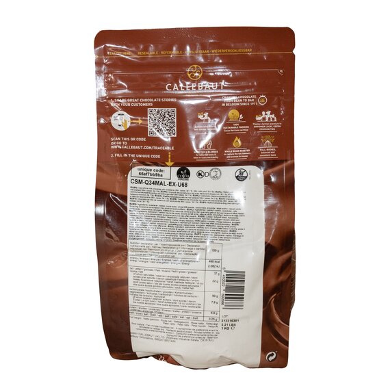 Молочний шоколад з замінником цукру Callebaut Malchoc-M 1 кг, зображення 3