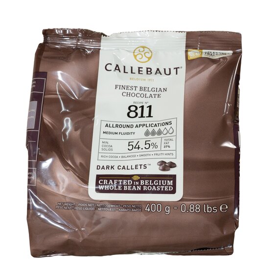 Чорний Шоколад Callebaut №811 400 г