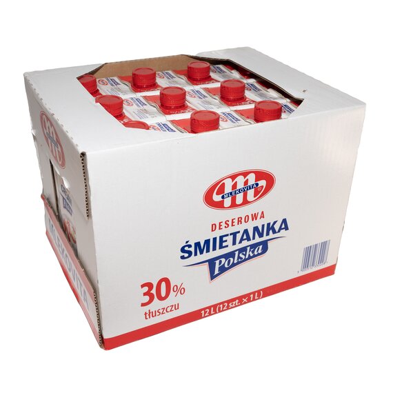 Сливки Smietanka Mlekovita животные 30% оптом, ящик 12 л