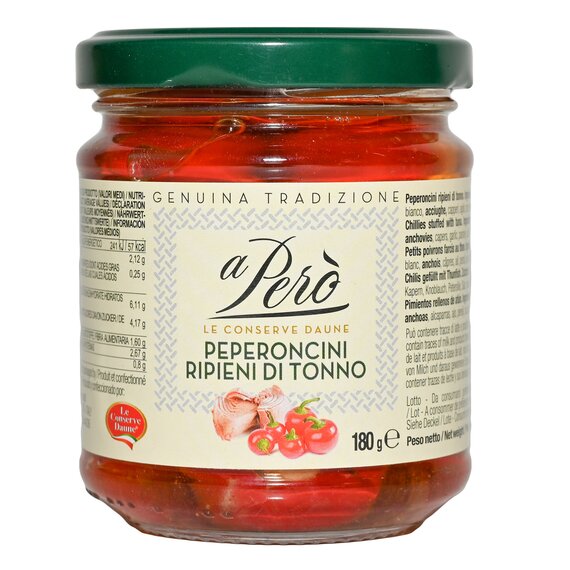 Перчик фаршированный тунцом "Peperoncini Ripieni di Tonno" A Pero 180 г