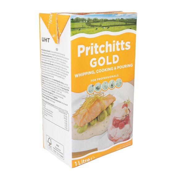 Сливки животно-растительные Pritchitts Gold 33,5% 1 л, изображение 2