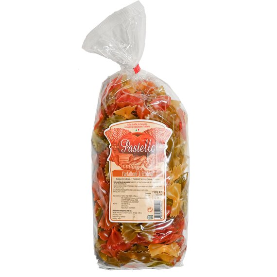 Паста Метелики кольорові Pastello Farfalloni 3 col 500 г