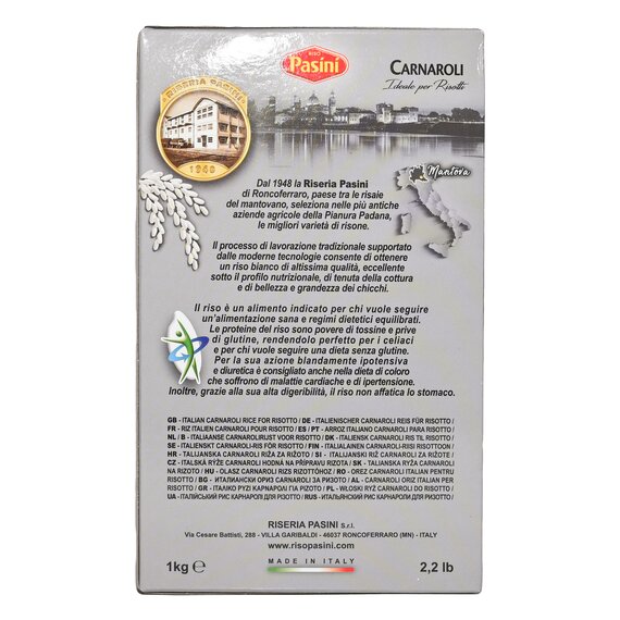 Довгозерний рис Карнаролі Pasini Carnaroli 1 кг, зображення 4