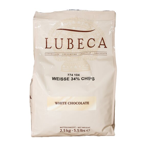 Белый шоколад Lubeca WEISSE 34% 2.5 кг