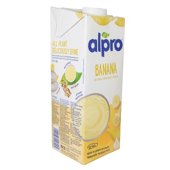 Соєве молоко з банановим смаком Alpro 1 л, зображення 2 Соєве молоко з банановим смаком Alpro 1 л, зображення 2