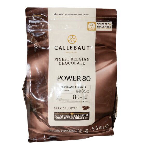 Экстра черный шоколад Callebaut Power 80% 500 г