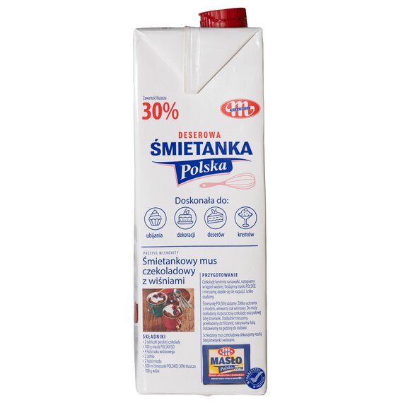 Сливки Smietanka Mlekovita 30% 1 л, изображение 3