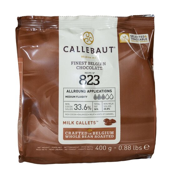 Молочний Шоколад Callebaut №823 400 г