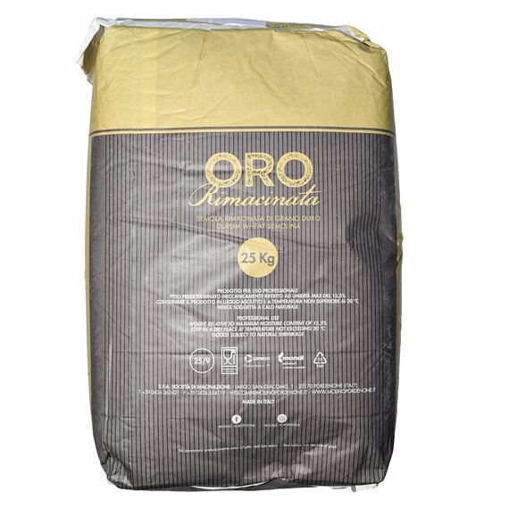 Італійське борошно для макаронних виробів та хліба Molino di Pordenone Semola Rimacinata ORO 25 кг, зображення 2