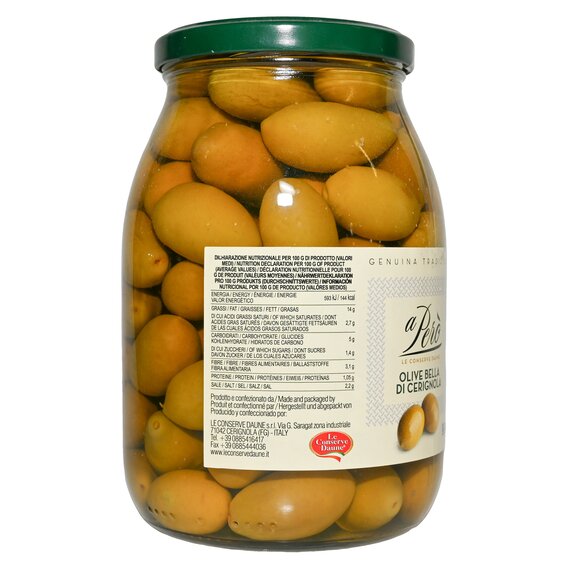 Оливка зелена Bella di Cerignola 2G 1 кг, зображення 4