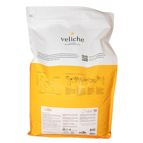 Білий шоколад VELICHE WHITE DELIGHT 29% 10 кг, зображення 4