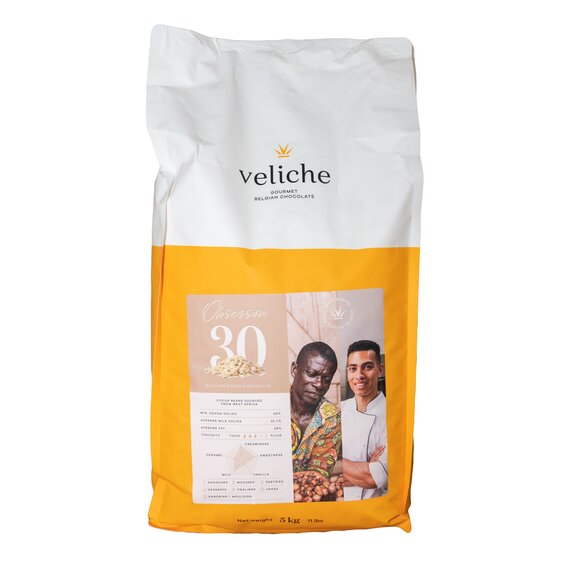 Білий шоколад VELICHE WHITE OBSESSION 30% 5 кг