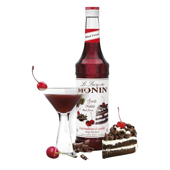 Сироп Monin Чорний ліс (шоколадно-вишневий пиріг) 1 л, зображення 3