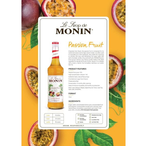 Сироп Monin Маракуйя 1 л, изображение 4