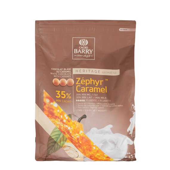 Білий шоколад із карамеллю Cacao Barry ZÉPHYR CARAMEL 35% 500 г