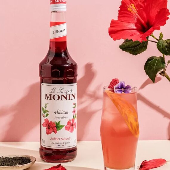 Сироп Monin Гібіскус 700 мл, зображення 3 Сироп Monin Гібіскус 700 мл, зображення 3