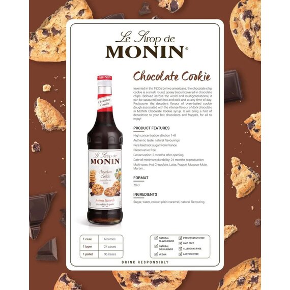 Сироп Monin Шоколадное печенье 1 л, изображение 5