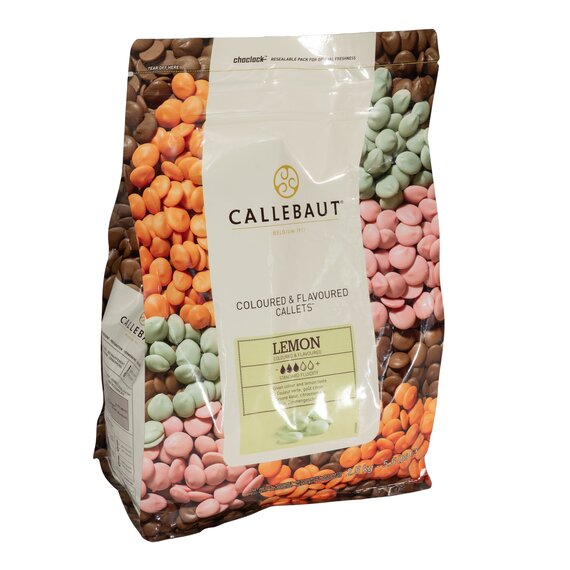 Зеленый шоколад Callebaut Lemon со вкусом лимона 2.5 кг, изображение 3