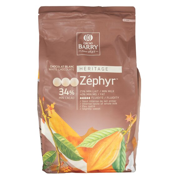 Білий шоколад Cacao Barry ZÉPHYR 34% 1 кг