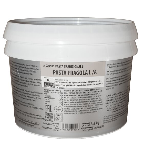 Аромпаста Aromitalia Клубника 3.5 кг, изображение 4