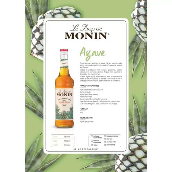 Сироп Monin Агава 700 мл, зображення 4
