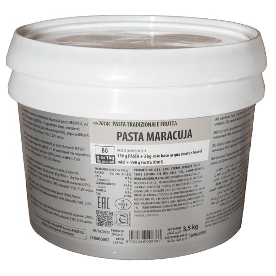 Аромпаста Aromitalia Маракуйя 250 г, изображение 4 Аромпаста Aromitalia Маракуйя 250 г, изображение 4