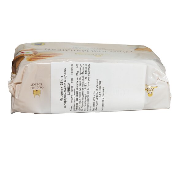 Марципановая миндальная паста Lubeca 52%, 1 кг, изображение 4