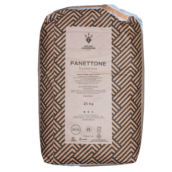 Італійське борошно для панетоне - Farina di grano tenero tipo 00 Panettone 5 кг, зображення 2