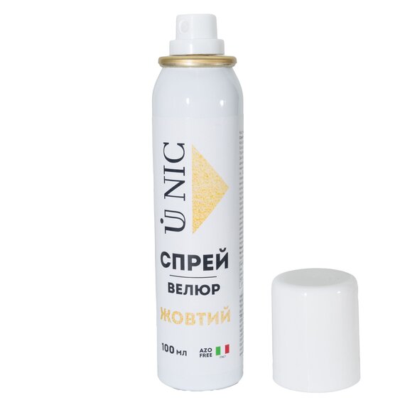 Спрей-велюр U NIC Жовтий 100 мл, Вага: 100 г, зображення 3 Спрей-велюр U NIC Жовтий 100 мл, Вага: 100 г, зображення 3