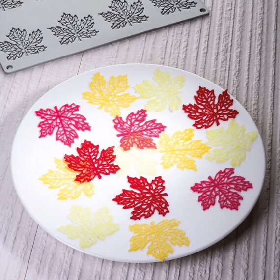 Форма силиконовая Pavoni Гурман Кленовые Листья Паоло Гриффа, изображение 4 Форма силиконовая Pavoni Гурман Кленовые Листья Паоло Гриффа, изображение 4