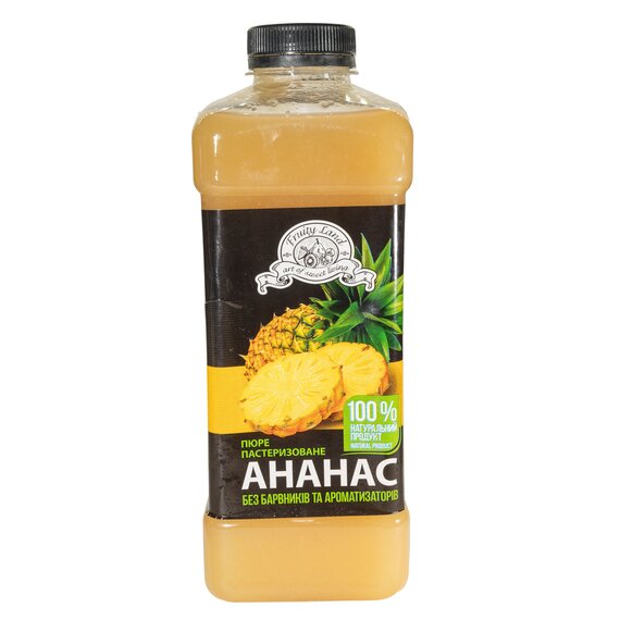 Пастеризоване пюре Fruity Land Ананас 1 кг
