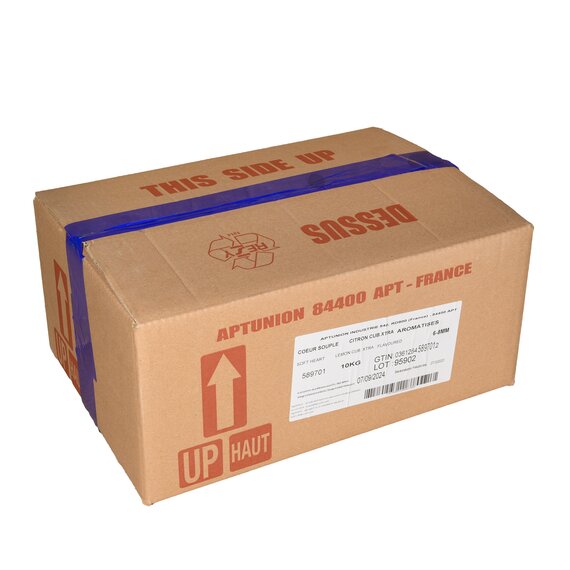 Зацукровані лимонні кубики(цукати) Aptunion 6-8 мм 10 кг