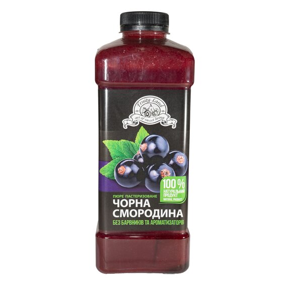 Пастеризоване пюре Fruity Land Чорна смородина 1 кг