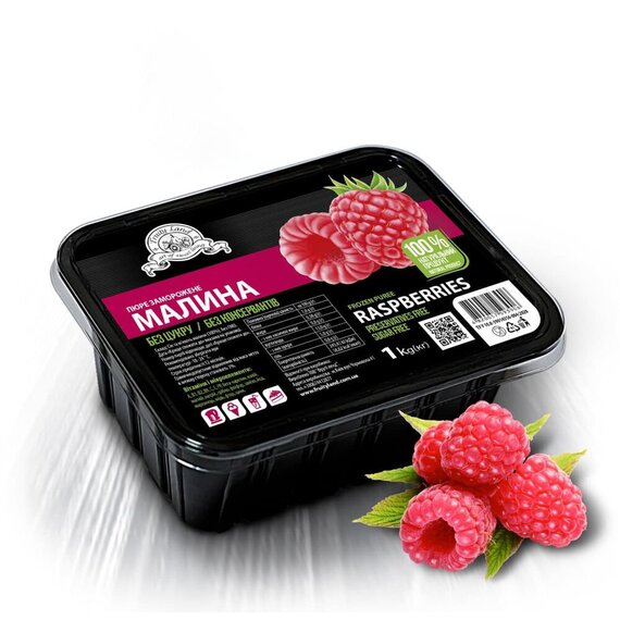 Заморожене пюре Fruity Land Малина 1 кг