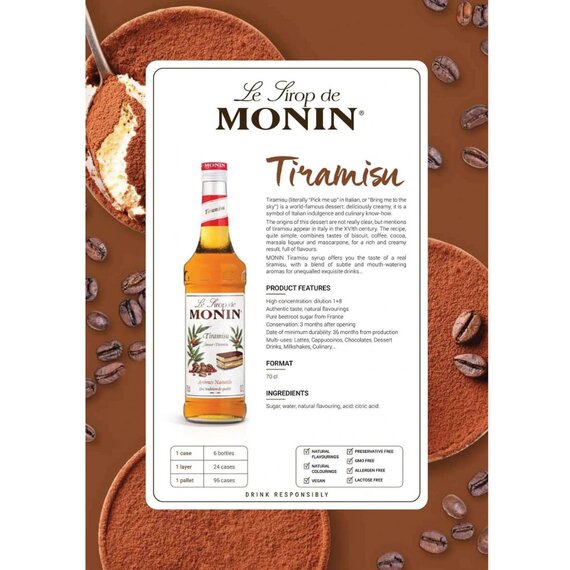 Сироп Monin Тирамису 700 мл, изображение 4