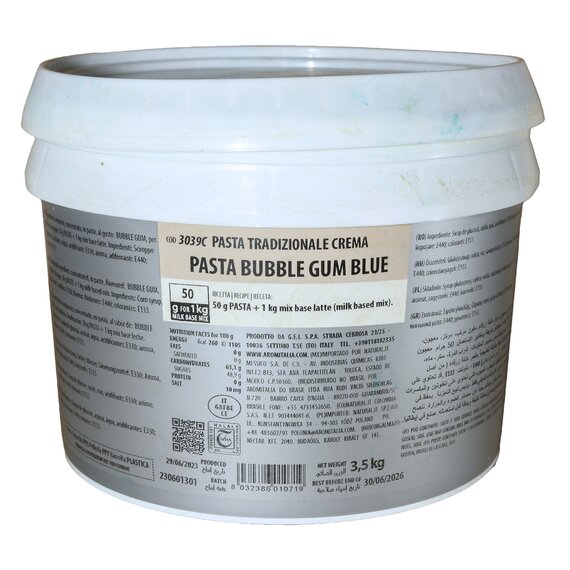 Аромпаста Aromitalia Баббл Гам Голубой 3.5 кг, изображение 2