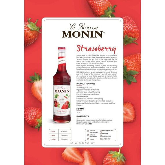 Сироп Monin Клубника 1 л, изображение 3