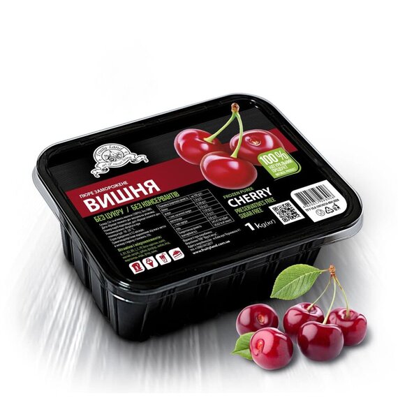 Заморожене пюре Fruity Land Вишня 1 кг