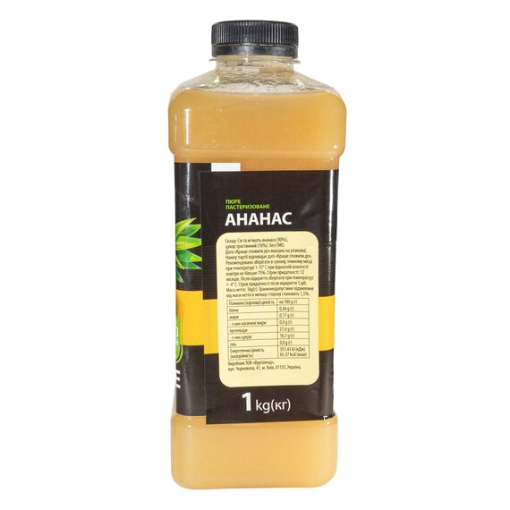 Пастеризоване пюре Fruity Land Ананас 1 кг, зображення 2