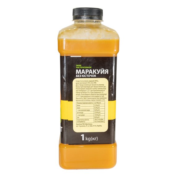 Пастеризоване пюре Fruity Land Маракуя 1 кг, зображення 2