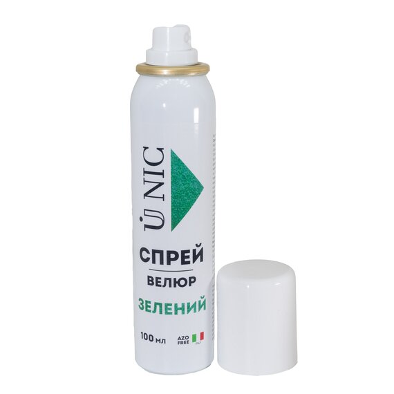 Спрей-велюр U NIC Зелений 100 мл, зображення 3 Спрей-велюр U NIC Зелений 100 мл, зображення 3
