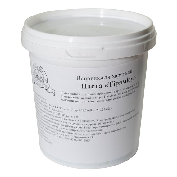 Паста концентрированная FruityLand Тирамиса 500 г, изображение 2 Паста концентрированная FruityLand Тирамиса 500 г, изображение 2