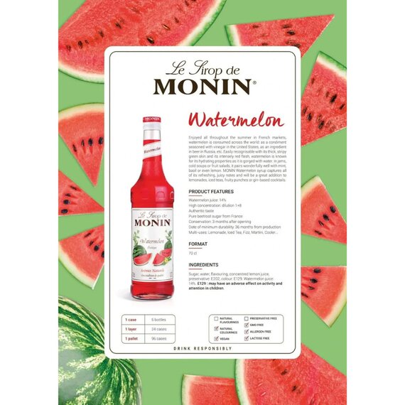 Сироп Monin Арбуз 1 л, изображение 4