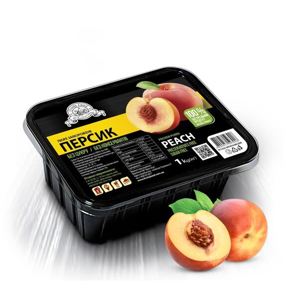 Замороженное пюре Fruity Land Персик 1 кг
