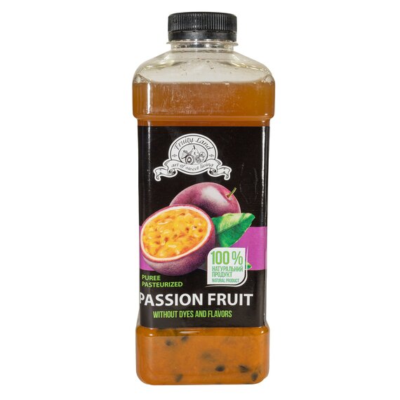 Пастеризоване пюре Fruity Land Маракуя з кісточкою 1 кг, зображення 3