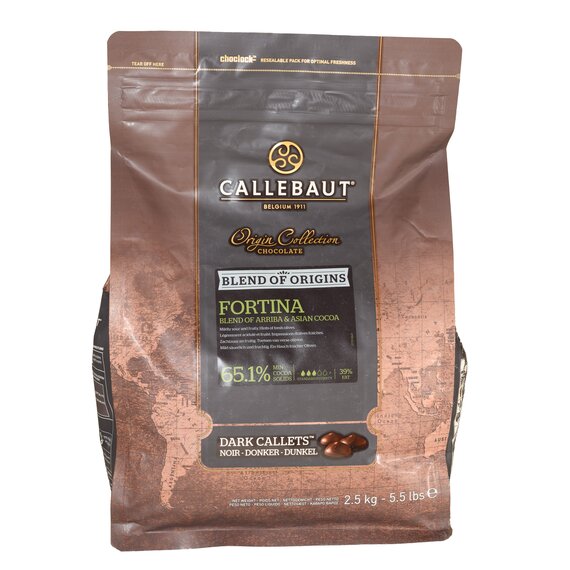 Темний шоколад кувертюр Callebaut Fortina 1 кг