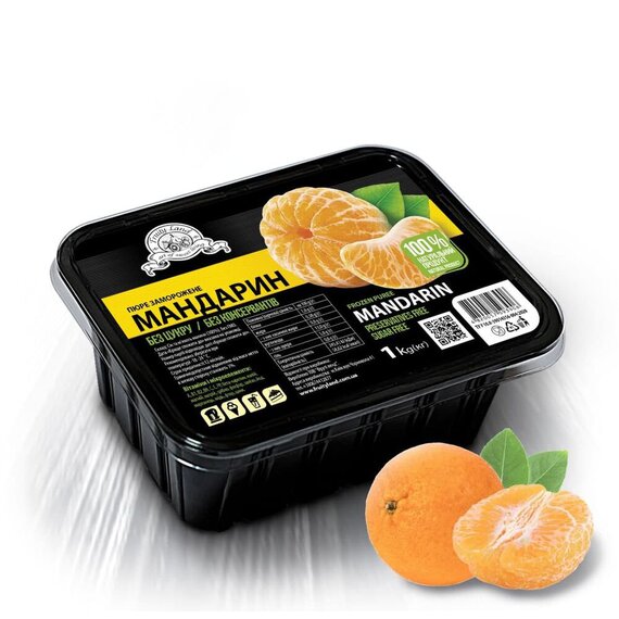 Заморожене пюре Fruity Land Мандарин 1 кг