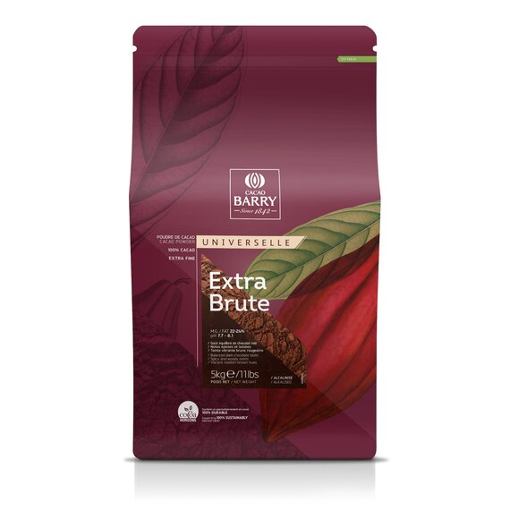 Какао порошок Cacao Barry EXTRA BRUTE 22-24% 1 кг, Упаковка: Фасовка, изображение 4