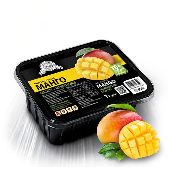 Заморожене пюре Fruity Land Манго 1 кг